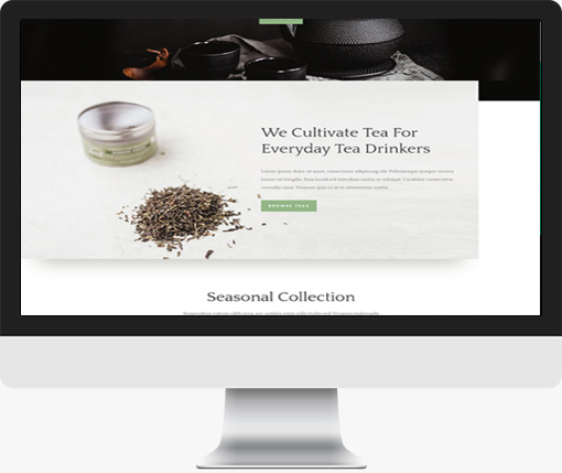 Tea Shop Theme  Visual Solutions WordPress Web Design
